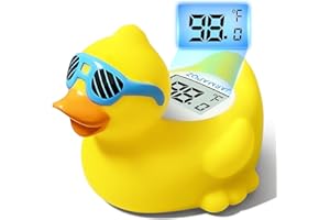 JARMAPOZ Duck Baby Bath Thermometer, Newborn and Room Temperature Safety Floating Toy, Bathtub Thermometer for Infants, Fahre