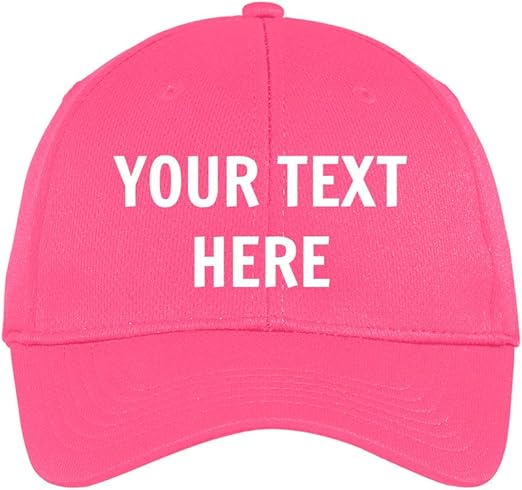 bright pink baseball cap