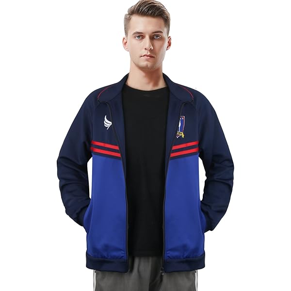 thumbnail image 2 of Ted Lasso AFC Richmond Soccer Jacket - Blue Zip-Up Cosplay & Fan Apparel 2 of 13