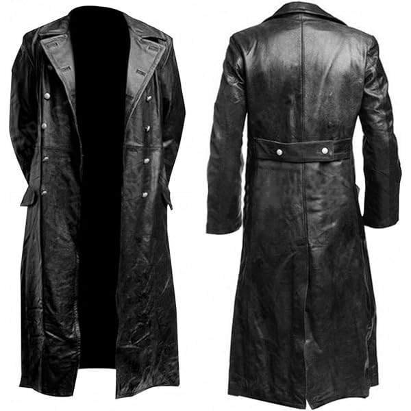 tuduoms Mens Vintage Classic WW2 Officer Military Uniform Black