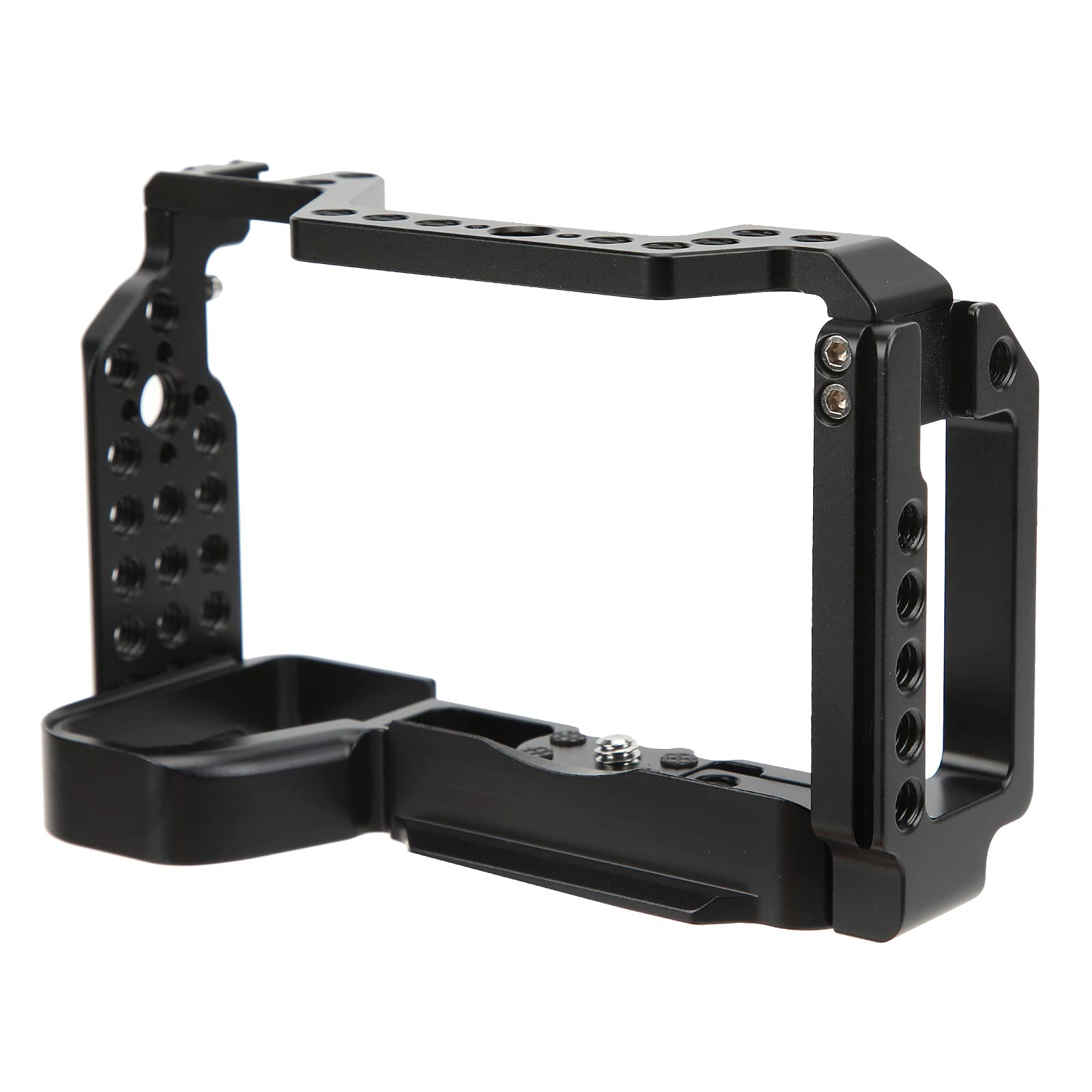 Camera Rig Cage for Sony A6600 Camera, Vlogging Video Shooting Stabilizer Cage Frame, with 1/4in Screw Hole and Cold Shoe Base, for Expand Micrphone/Monitor