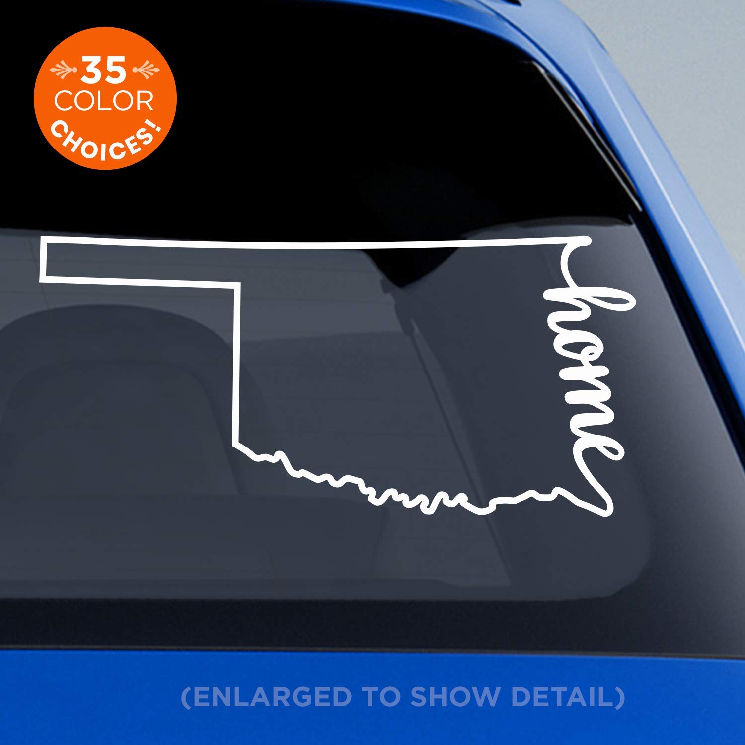 Oklahoma State 'Home' Decal OK Home Car Vinyl Sticker