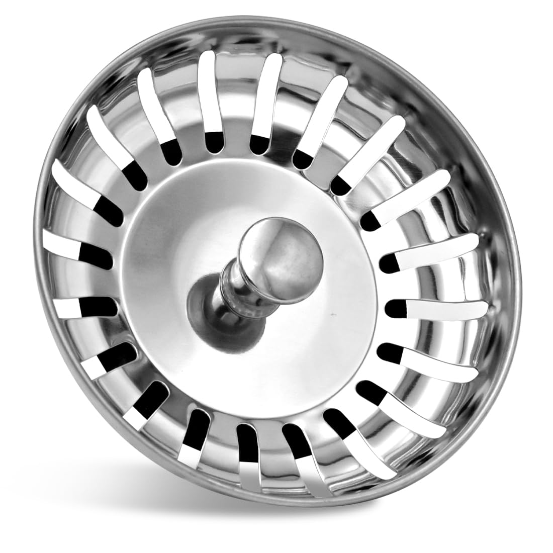 LICQIC Kitchen Sink Accessories, Stainless Steel Leak Proof Kitchen Sink Strainer Plug for Kitchen Sink Bowl, Diameter 80 mm (1 PCS)