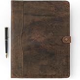 Leather Portfolio, Leather Binder with Pen, Leather Portfolio for Men and Women, Leather Padfolio, Leather Folder, Portfolio Binder, Business Portfolio Men and Women