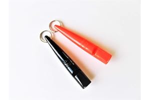 acme New 210.5 Dog Whistle (Pair - Black and Day-glo Orange)