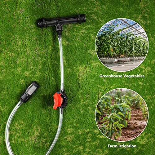 Yardwe 3/4 Inch Fertilizer Injector for Drip Irrigation Venturi