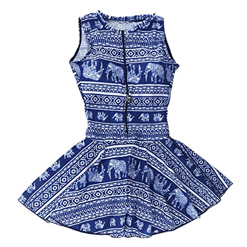 新着商品 レディースワンピースプラスサイズ水着象パターン印刷スカートスリミングswimdress With Push Upパッドとジッパー B071r9cgws Www Gcc Ccpf Com