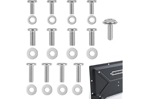 TV Wall Mount Screws Kit – 24 PCS Stainless Steel Screws with Washers for Mounting TVs up to 80 Inch, Includes M4 M6 M8 Sizes