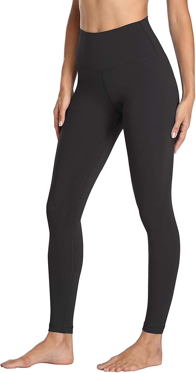 Cotton Black Leggings for Women Non See Through-High Waist Soft Tummy Control Workout Yoga Pants-Plus Size&Warm: Clothing