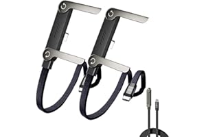 240w Braided Fast Charge Cable with Built-in Phone Stand, Sideways Phone Charger, 2-in-1 Invisible Holder Charger Cable- Fast