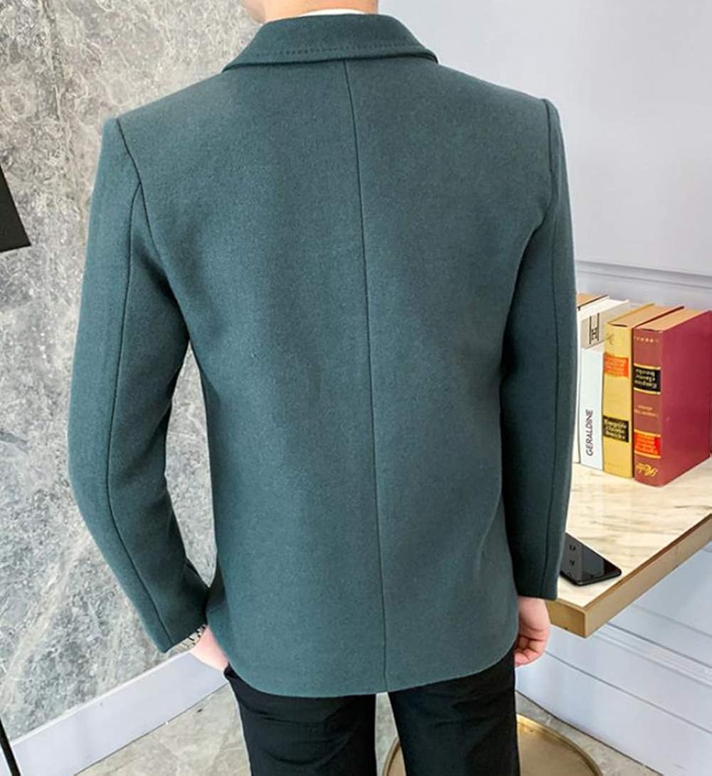 Amazon Yyq Shop ジャケット メンズ 厚手 チェスターコート ショート丈 スリム メルトン コート ステンカラー ビジネス ジャケット 細身 カジュアル 紳士服 アウター 大きいサイズ 秋 冬 コート ジャケット 通販