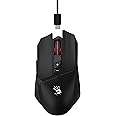 Bloody R36 Ultra Dual Mode Wireless Gaming Mouse - 12000 CPI, PAW3313 Sensor, 1ms Wireless Transmission, 7 Programmable Buttons, up to 75 Hours Playtime, RGB Lighting, for Esports and Gaming