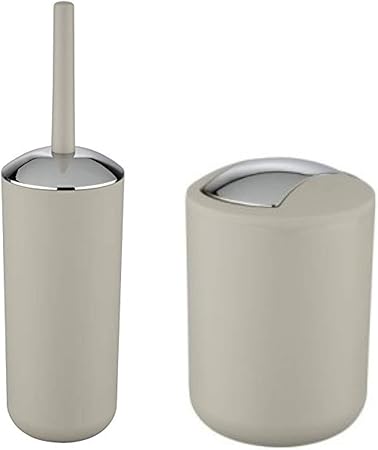 Unbekannt Wk Wc Burste Und Badezimmereimer Kunststoff Matt Beige