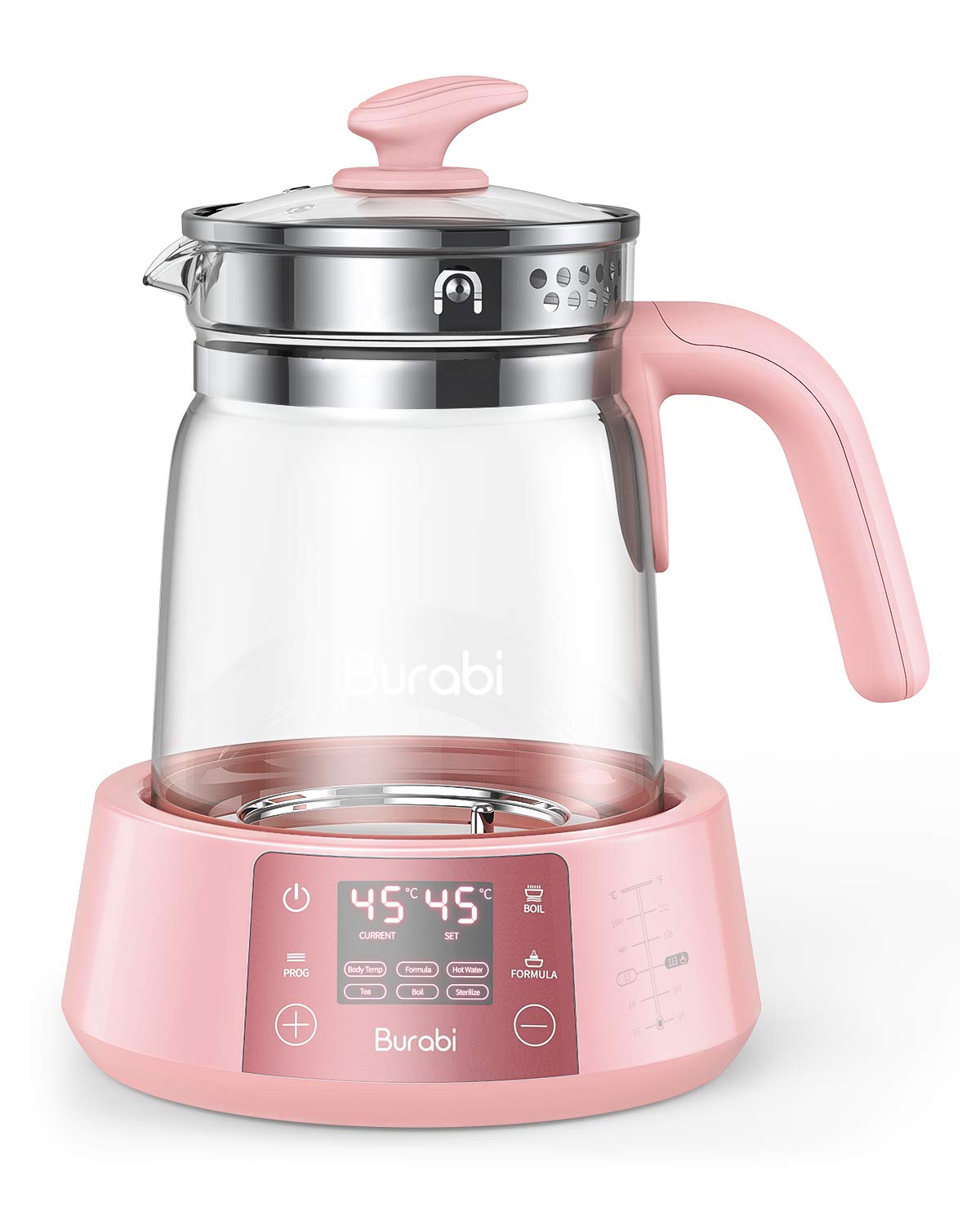 Baby Formula Ready Water Kettle with Precise Temperature Control (Keep Warm 24 Hours at Perfect Temp) Electric Boiler Heater for Night Feeding, Faster Than Bottle Warmer