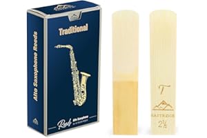 EASTROCK Traditional Alto Saxophone Reeds 2.0/2.5/3.0 Professional Alto Sax Reeds for Saxophone Beginner and Saxophonist Strength 2.5-10 Pack