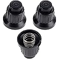RecDec 3 Pack AAA Battery Push Button Igniter Caps Replacement Ignitor Switch Cap Knob with Spring for Blackstone Propane Heater BBQ Griddle Table Gas Grill Fire Pit Spark Generator