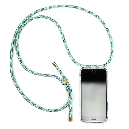 KNOK Case Handykette Handyhülle mit Band Kompatibel mit iPhone 6 p& iPhone 6s 6 s - Handy-kette Handy Hülle mit Kordel zum Um