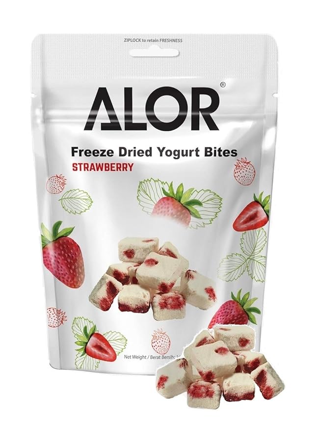 ALOR freeze dried yogurt bites Strawberry fruit Malaysia