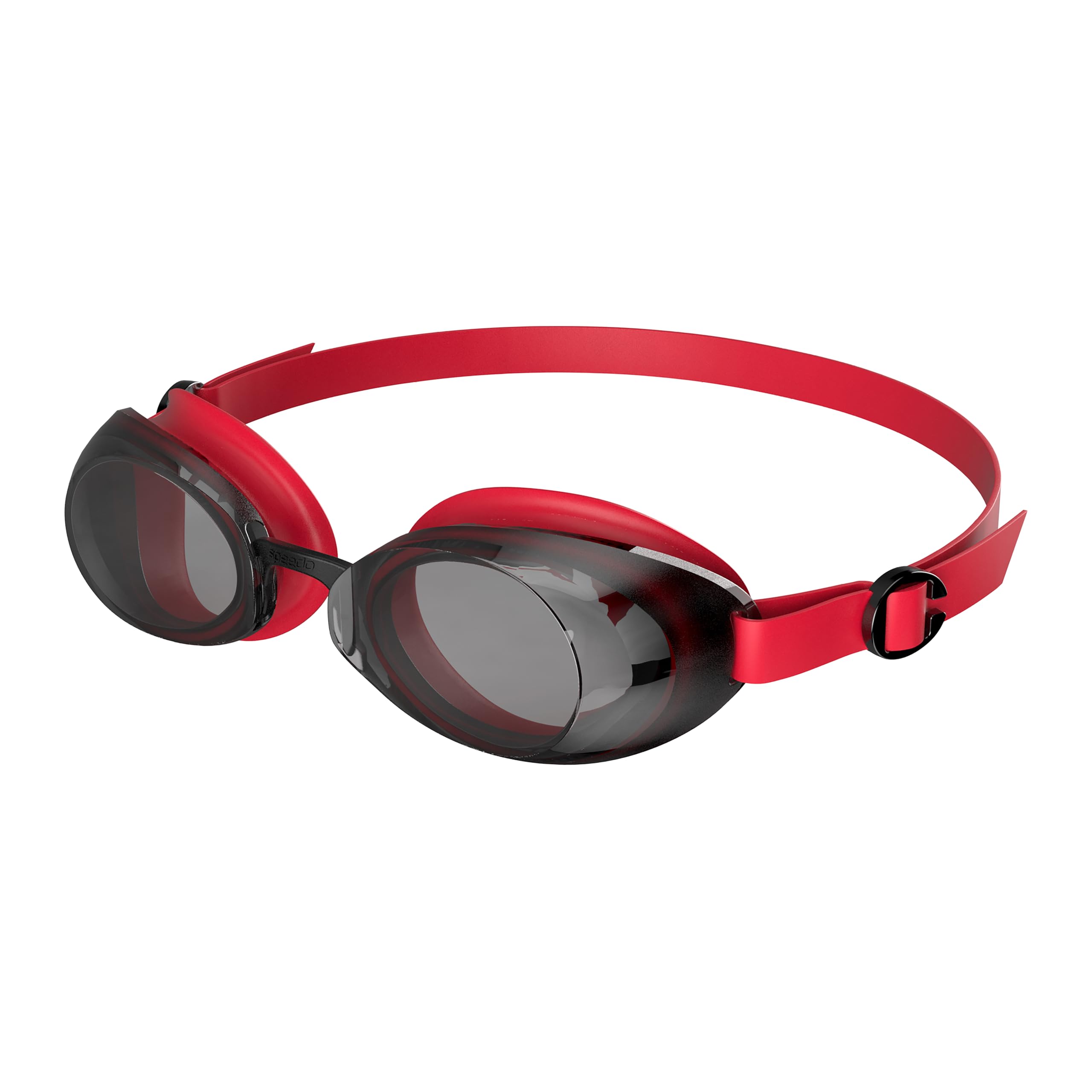 Speedo Unisex-Adult Jet 2.0 Swimming Goggles | Swim | Enhanced Vision, Fed Red/Black/Smoke, One Size