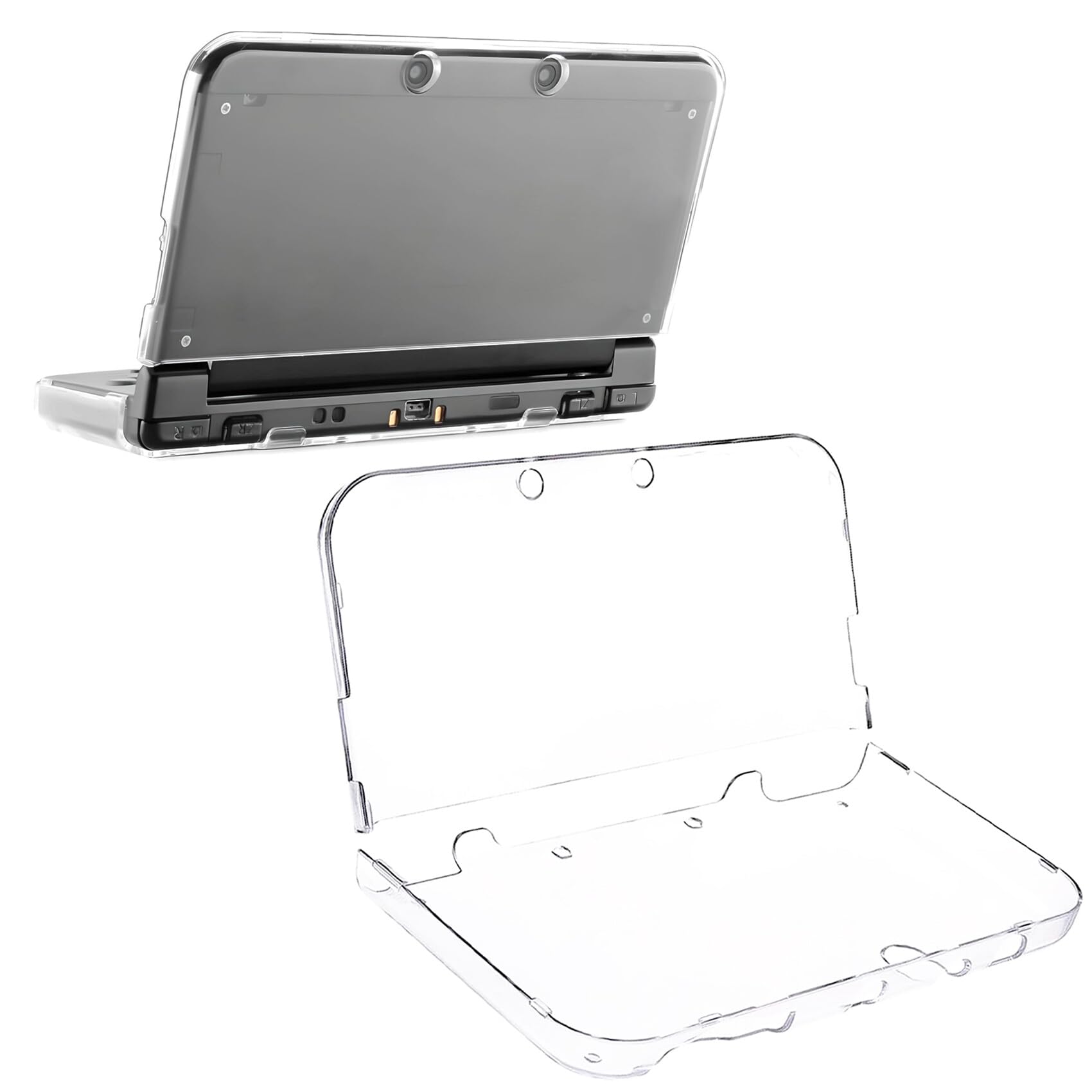 DTOL New 3DS XL Case - Ultra Clear Crystal Transparent Hard Shell Protective Case Cover Skin Shell for 2015 New Nintendo 3DS LL