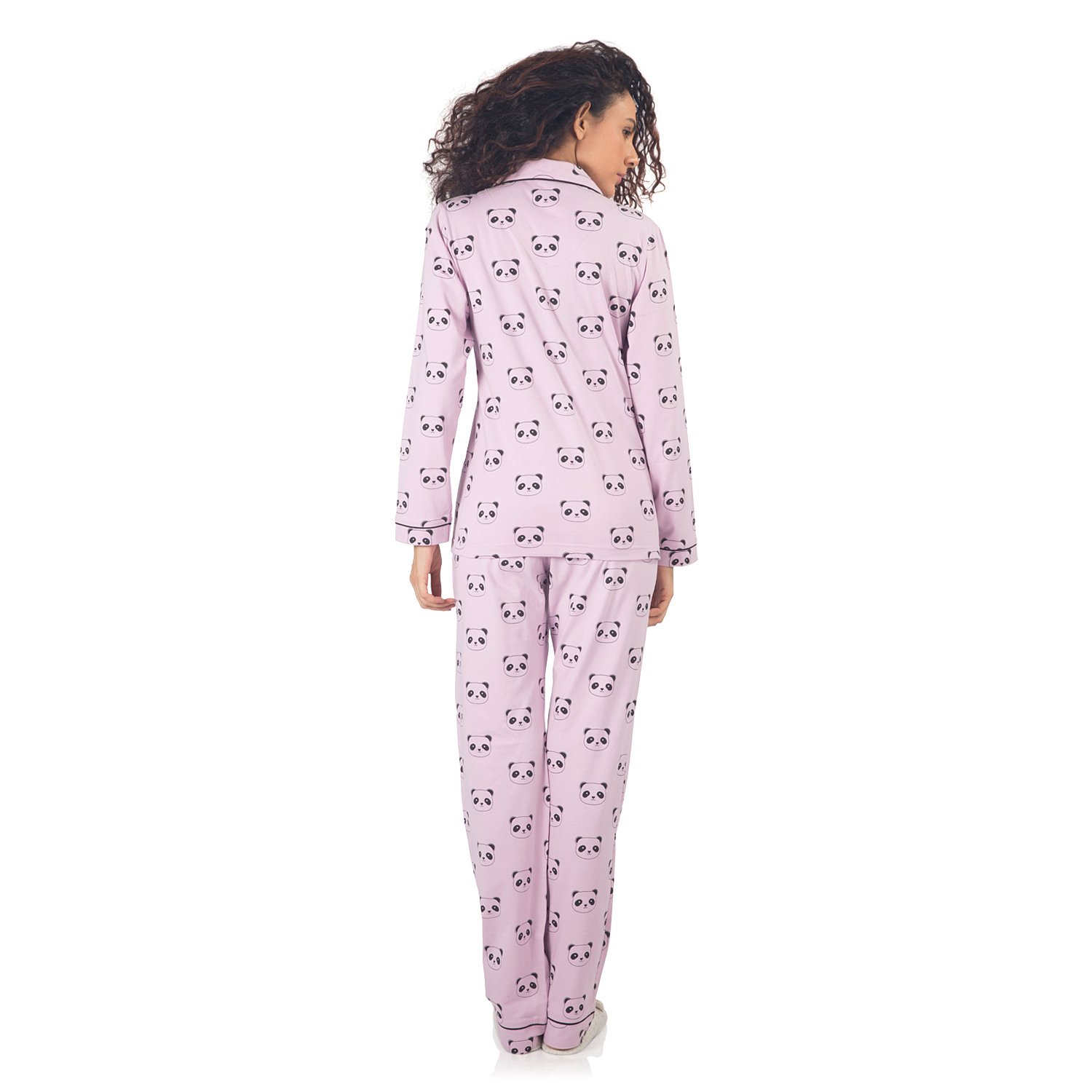 nite flite women's panda pyjama set