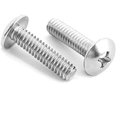 OUSCHR #8-32 x 1-1/4" Truss Head Bolts Machine Screws, Full Thread, 304 Stainless Steel, 50 PCS