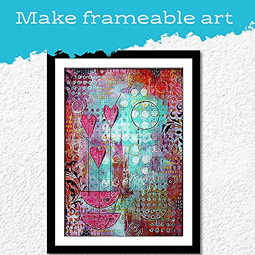 Gel Press Monoprinting Print Plate - 8” X 10” Gel Plate - Printmaking Supplies - Reusable Gel Printing Plate for Press Art for Card Making, Scrapbooking, Journaling, Arts and Crafts, Home Decor