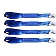2 Inches High Strength Reinforced Soft Loop,Motorcycle Tie Down Straps,22 Inches Length,11000Lbs Breaking Strength 4 Pack