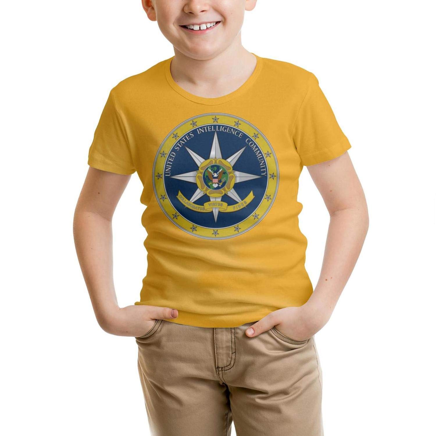 Child Short Sleeve Tee Shirt United States Army Printing T Shirt