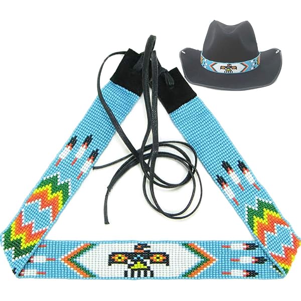 Weavish Beaded Hatband Native American Style Southwestern  display picture 3