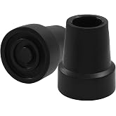 Bonsicoky Rubber Cane Tips 3/4 in, Canes Hiking Stick Replacement Tips | Heavy Duty, Replacement Tips, For Canes, Walking Sticks, Crutches, Hiking Stick