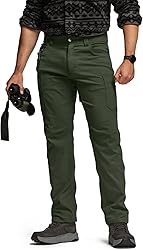 CQR Men's Active Flex Tactical Pants, Water