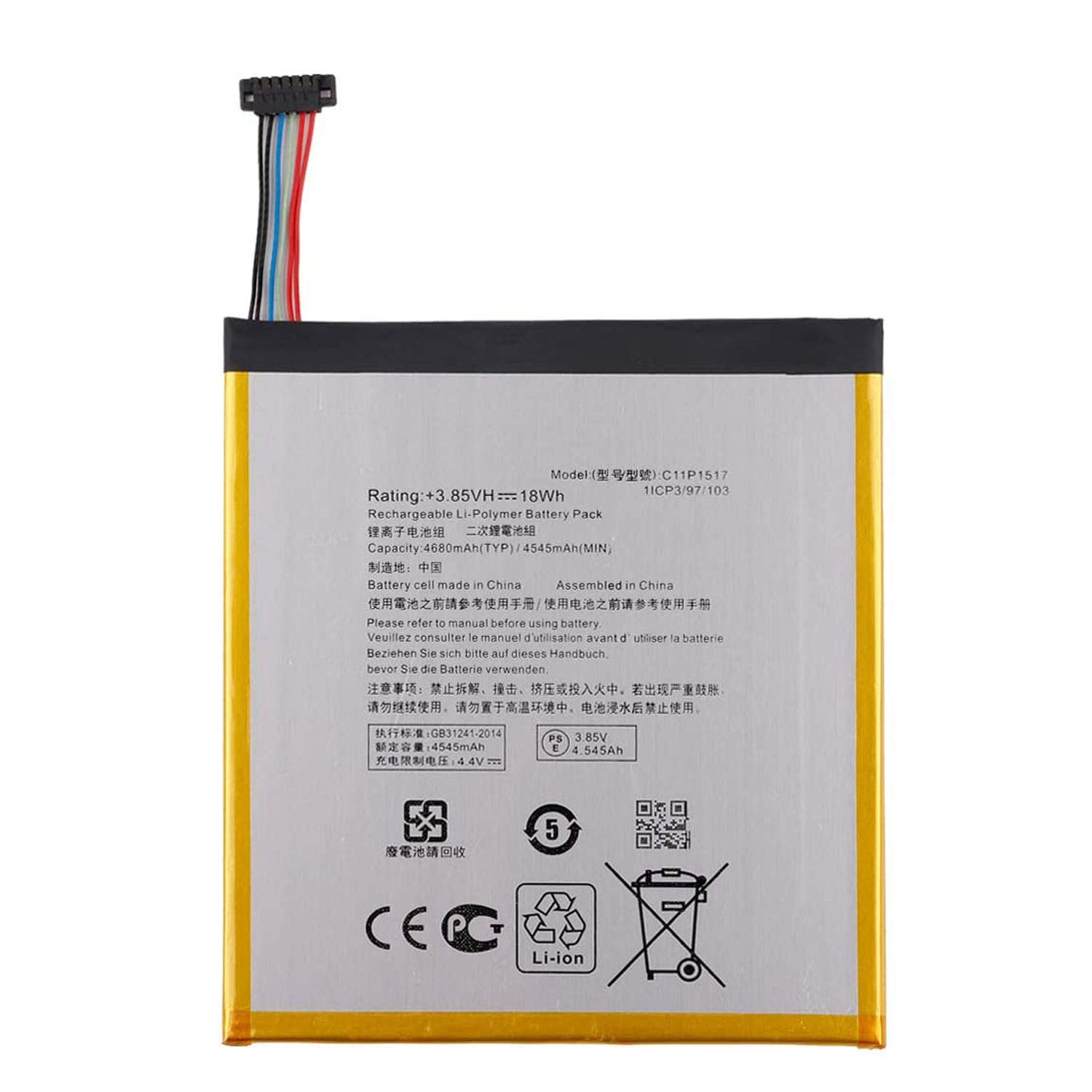 C11P1517 0B200-01580200 Laptop Battery Replacement for ASUS ZenPad 10 Z300C Z300CG Z300CX P023 Tab 3.85V 18WH