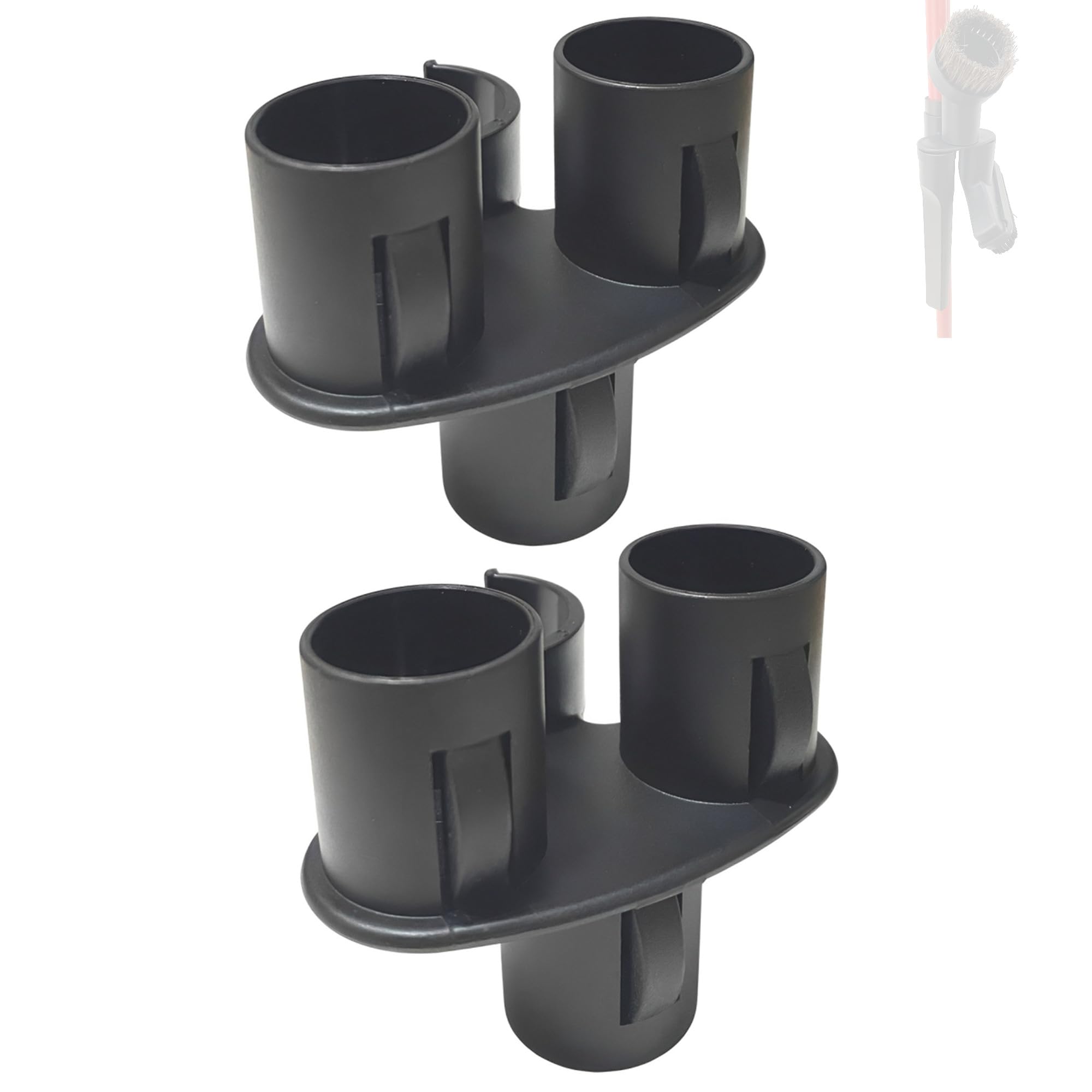 Photo 1 of 2 Packs Vacuum Storage Rack Attachments,Vacuum Attachment Tool Clip for Most 32mm Caliber Attachment and Vacuum Pole