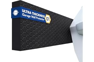 Garage Planet WP01 Garage Wall Protector Car Door Protector, Tool-Free, Designed in Australia (Black, 2 Pack)