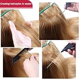 CCLKHY Black Carbon Fiber Pin Tail Comb Anti Static Parting Teasing Comb All view 7