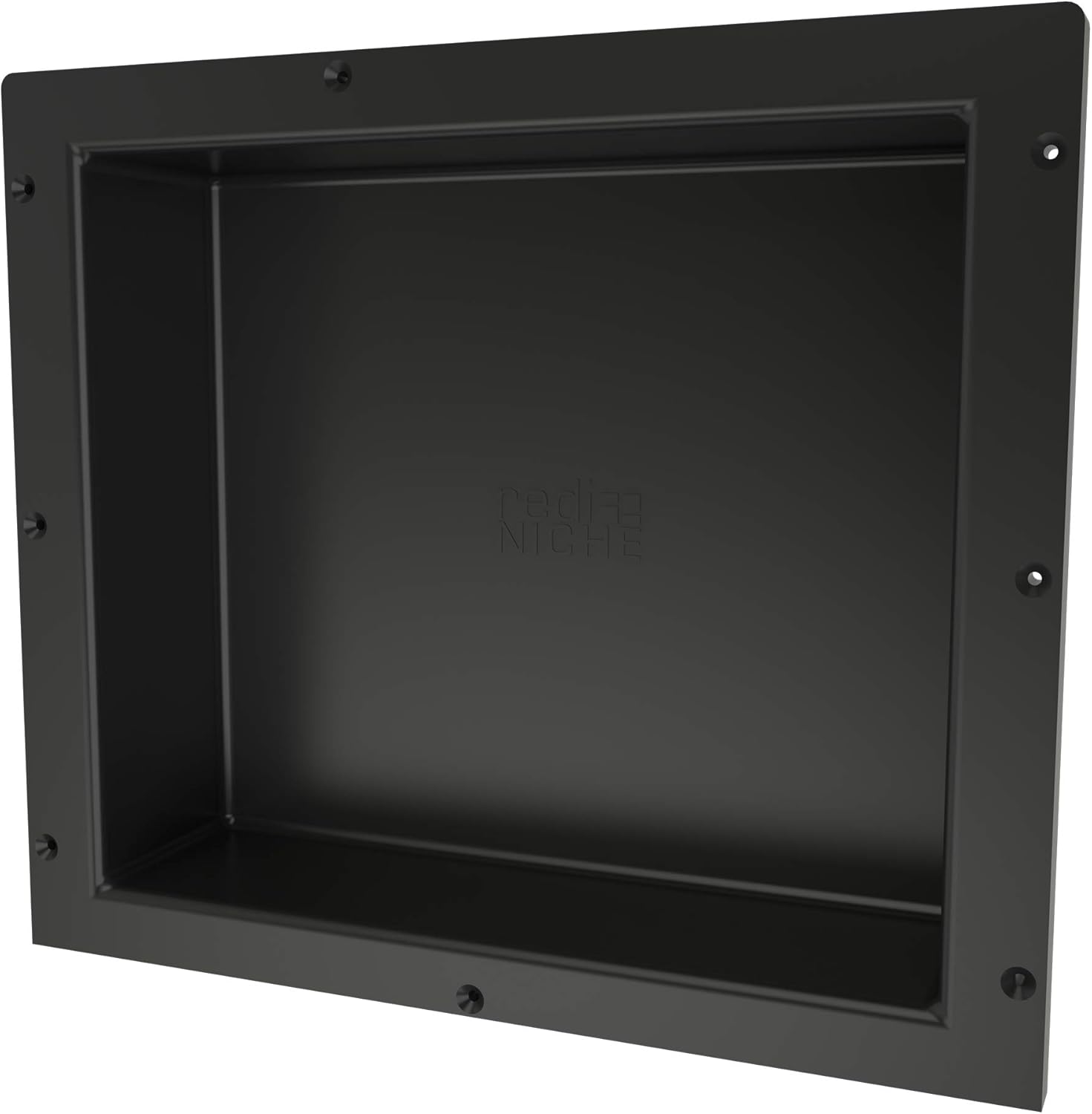 Redi Niche Single Recessed Shower Shelf – Black, One Inner Shelf, 16-Inch Width x 14-Inch Height x 4-Inch Depth: Home Improvement