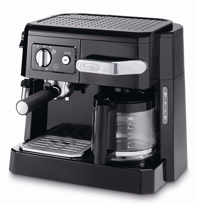 DeLonghi BCO411.B 15-Bar Combi Espresso Coffee Machine, 220-Volts (Not for USA)