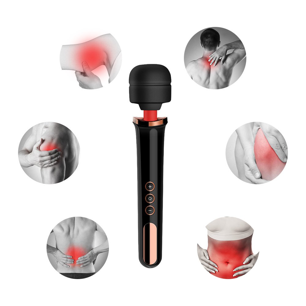 MEROURII Magic Wand VibratorenHandstock Massagestab Handmassagegerät Damenmassagestab für Nackenschulterarm und Bein