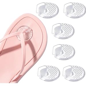 Flip Flop Toe Protector – Thong Sandal Cushion, Toe Guards 6 Pcs Clear | Flip flop toe protector: thong sandal toe protectors
