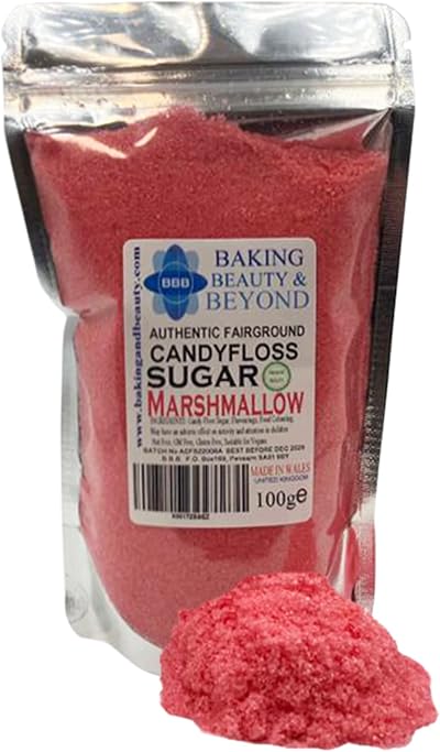 BBB BAKING BEAUTY Marshmallow Candy Floss Sugar 100g - Premium Home Grown