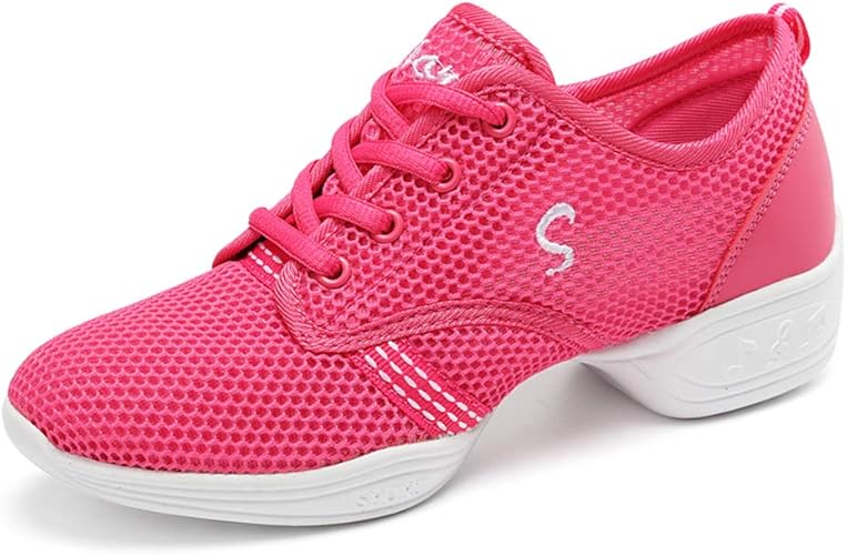 Amazon Bormran ダンスシューズ スニーカー レディース ジャズダンス スプリットソール エアロビ 通気 メッシュ 超軽量 Sdn712 ダンス