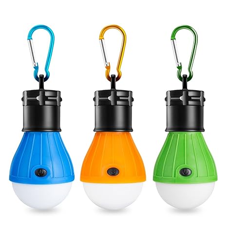 Eletorot Campinglampe LED Camping Laterne Tragbare Zeltlampe Laterne Glühbirne Set-Notlicht COB150 Lumen Camping Licht für Camping, Abenteuer,Angeln, Garage,Stromausfall wasserdicht, 3 Stücke