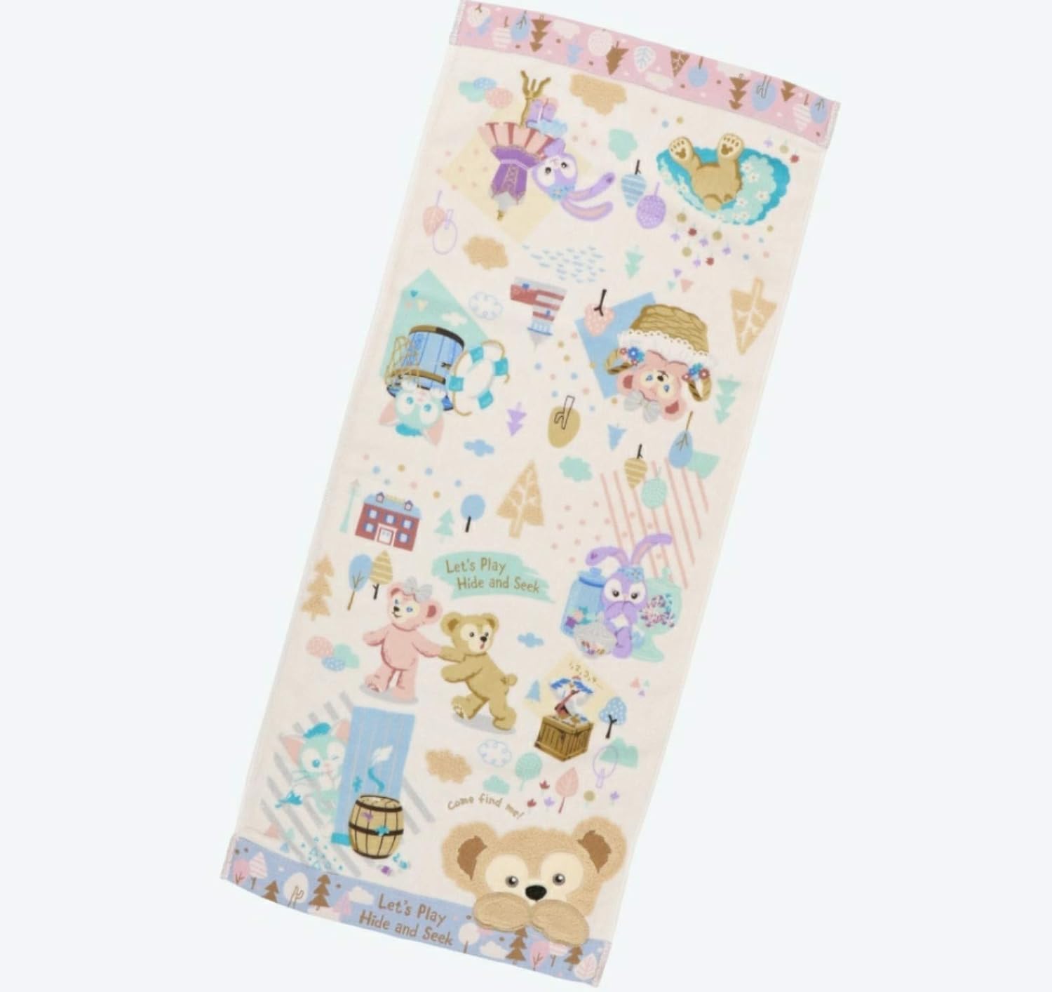 Amazon ダッフィー フレンズ フェイスタオル ダッフィーたちのかくれんぼ 19 ディズニー お土産 東京ディズニーシー限定 アニメ 萌えグッズ 通販