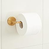 Signature Hardware 953925 Drea Wall-Mounted Toilet Paper Holder - Brushed Gold