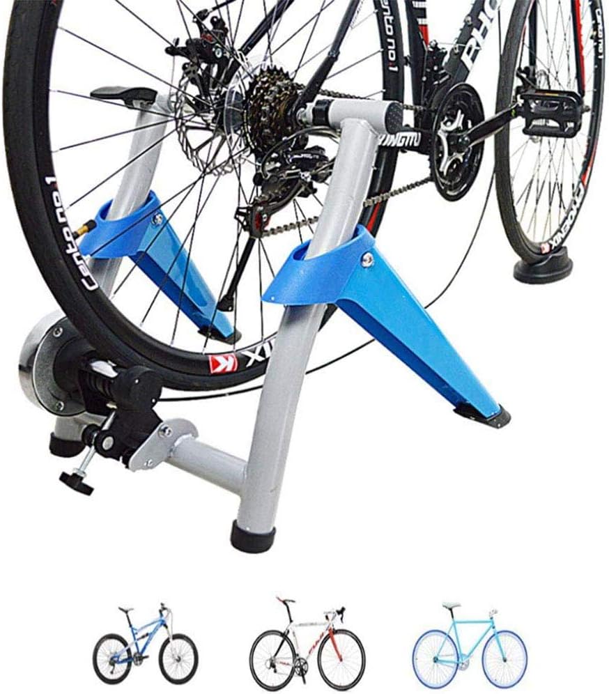 YLEI Wireless Bike Trainer Stand, Magnetic Bicycle Stationary Stand For Indoor Exercise, Portable Bicycle Exercise Training Stand,Supports 100 kg,Antislip Feet,for 26"–28" or 700c whee