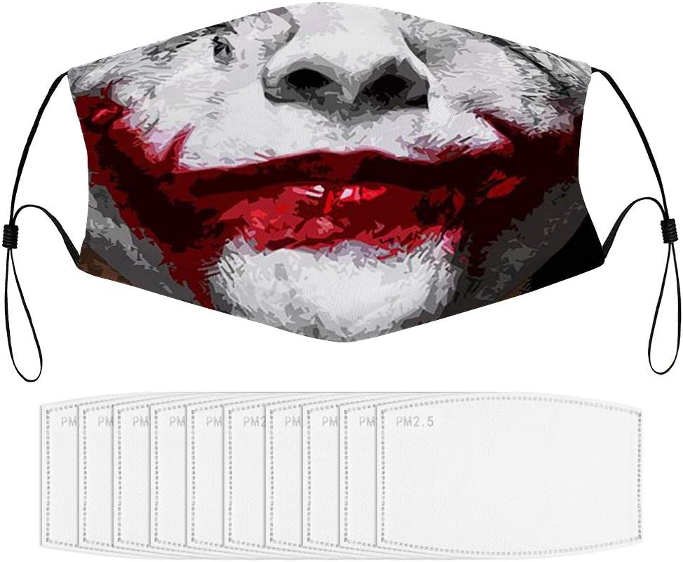 Halloween Joker Dustproof Adjustable Protective Masks Face