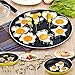Fried Egg Mold Pancake Rings Set of 10 - BEMINH Stainless Steel Non-Stick Egg Shaper Ring with Silicone Pastry Brush and Egg Yolk White Separator, Kitchen Cooking Tools for Kids and Lovers