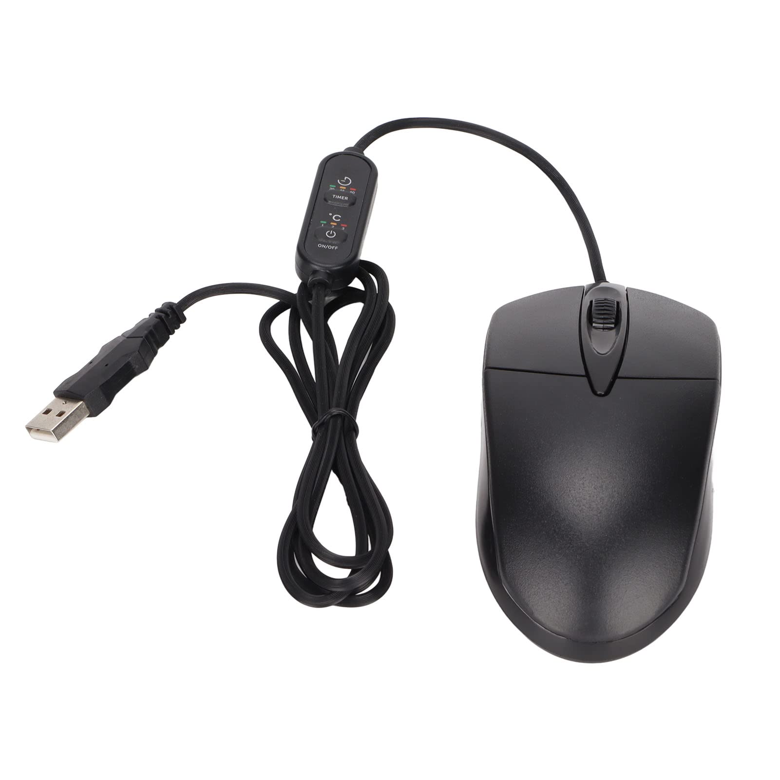 Photo 1 of Gugxiom Heated with 3 Speed Temperature Adjustment, Ergonomic Design, 1600DPI USB Wired Heated Computer for PC, Laptop, Desktop