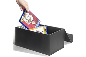 TUTATA Video Game Storage Boxes, Blu-Ray Storage Boxes, Magnetic Video Game Box Protector Case, Store Up to 20 Cases – 1 Pack